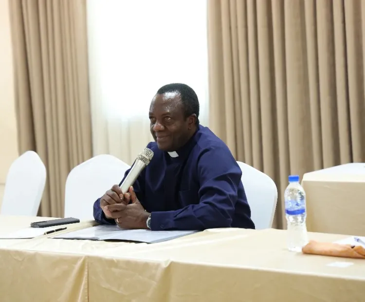 Rev. Dr. Fidon Mwombeki addressing the side event