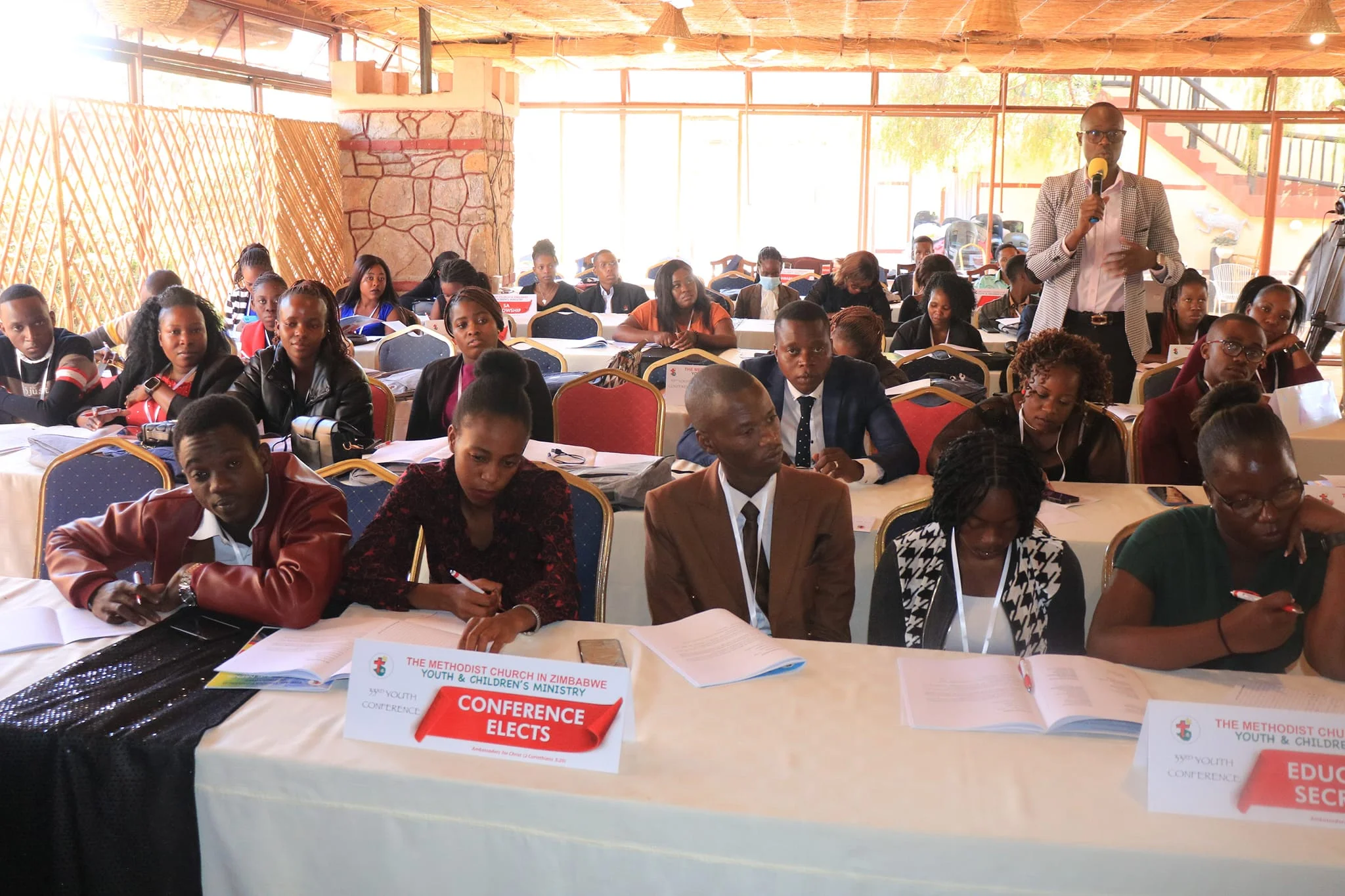 Participants during one of the sessions 