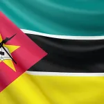 The National Flag of Mozambique 