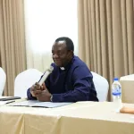 Rev. Dr. Fidon Mwombeki addressing the side event